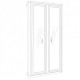 Шкаф Натали 2-дверный с зеркалом белый глянец Эра-Мебель