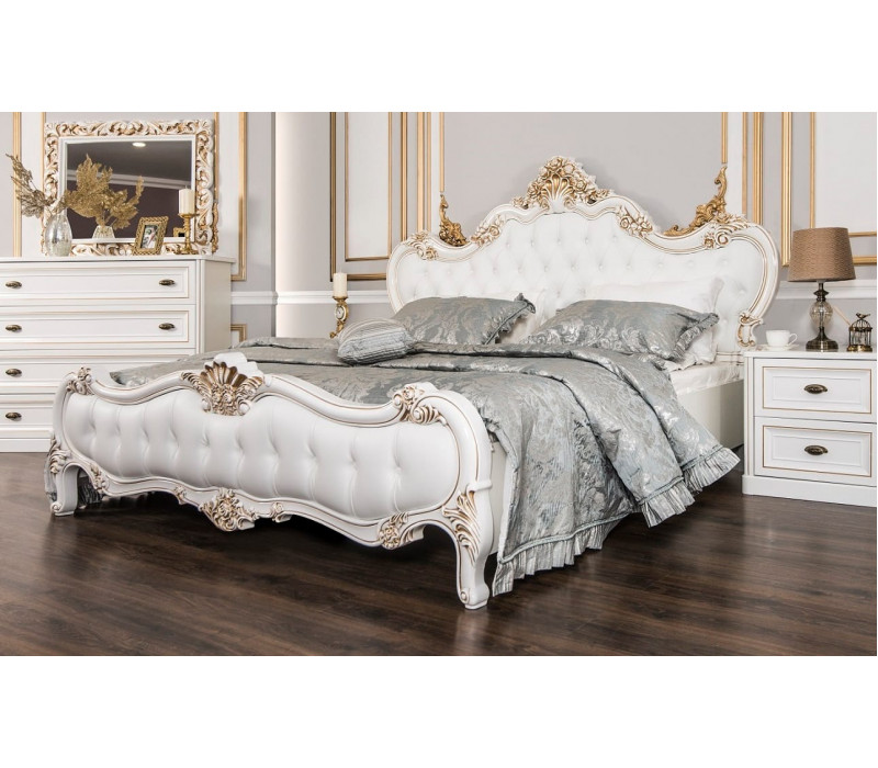 Кровать Натали 160х200 см белый глянец Эра-Мебель