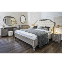 Кровать Мокко 160x200 см серый камень Эра-Мебель