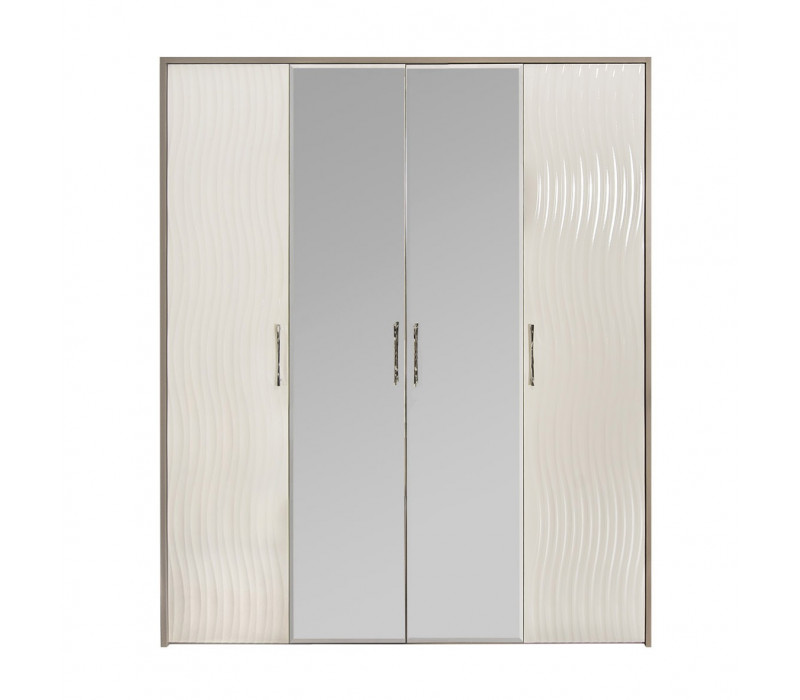 Шкаф Гравита 4-дверный белый глянец Эра-Мебель