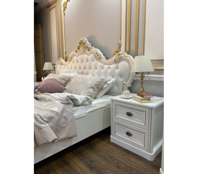 Кровать Натали 180х200 см белый глянец Эра-Мебель