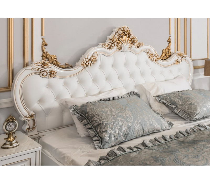 Кровать Натали 180х200 см белый глянец Эра-Мебель