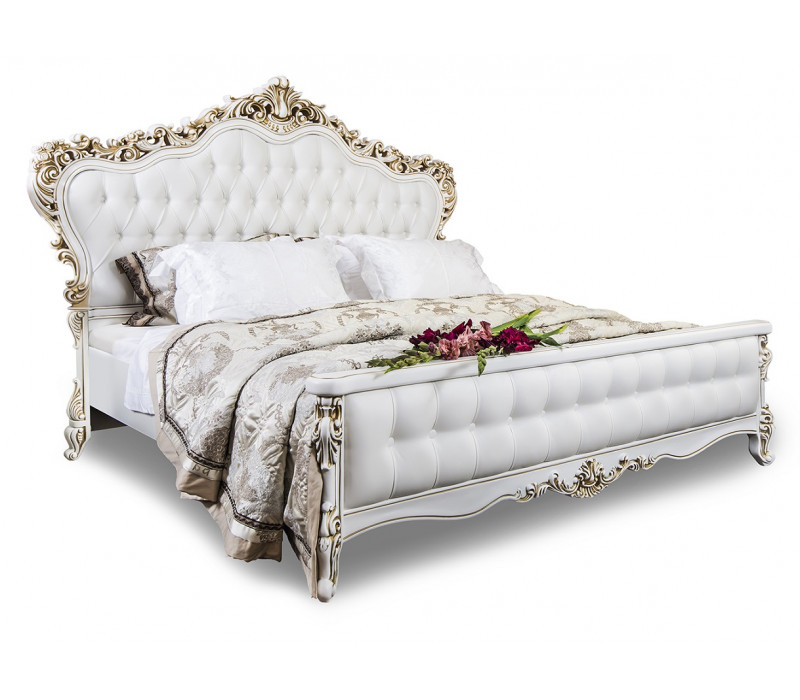 Кровать Анна Мария 180х200 см белый матовый Эра-Мебель
