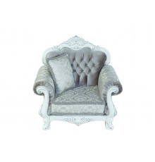 Кресло Илона белый серебро Эра-Мебель
