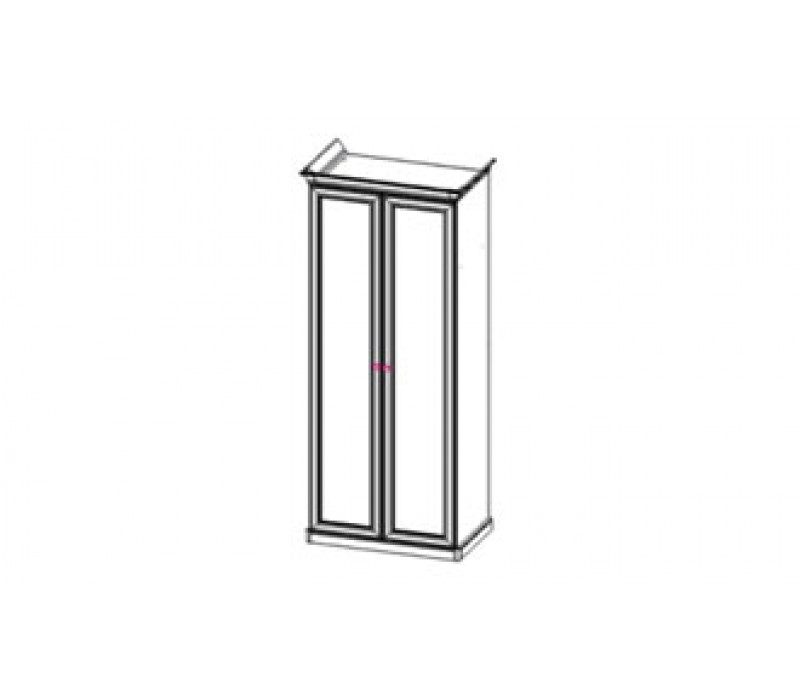 Шкаф Афина 2-дверный с зеркалом караваджо Эра-Мебель