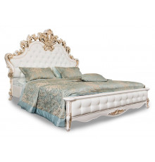 Кровать Флоренция 180х200 см белый перламутр глянец Эра-Мебель