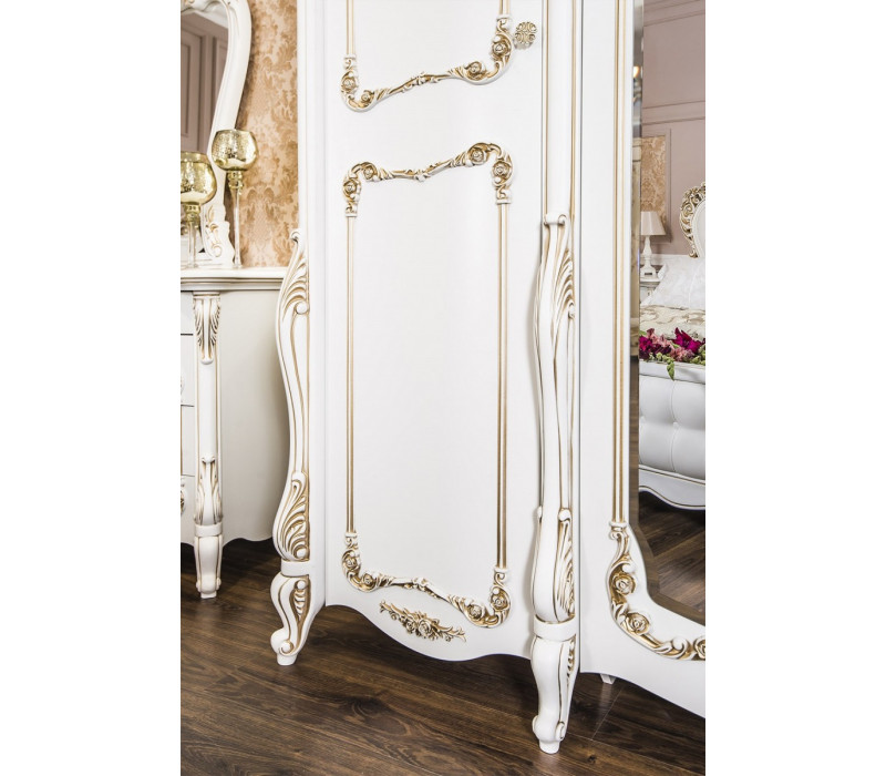 Шкаф Анна Мария 5-дверный белый матовый Эра-Мебель