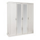 Шкаф Мишель 4-дверный белый матовый Эра-Мебель
